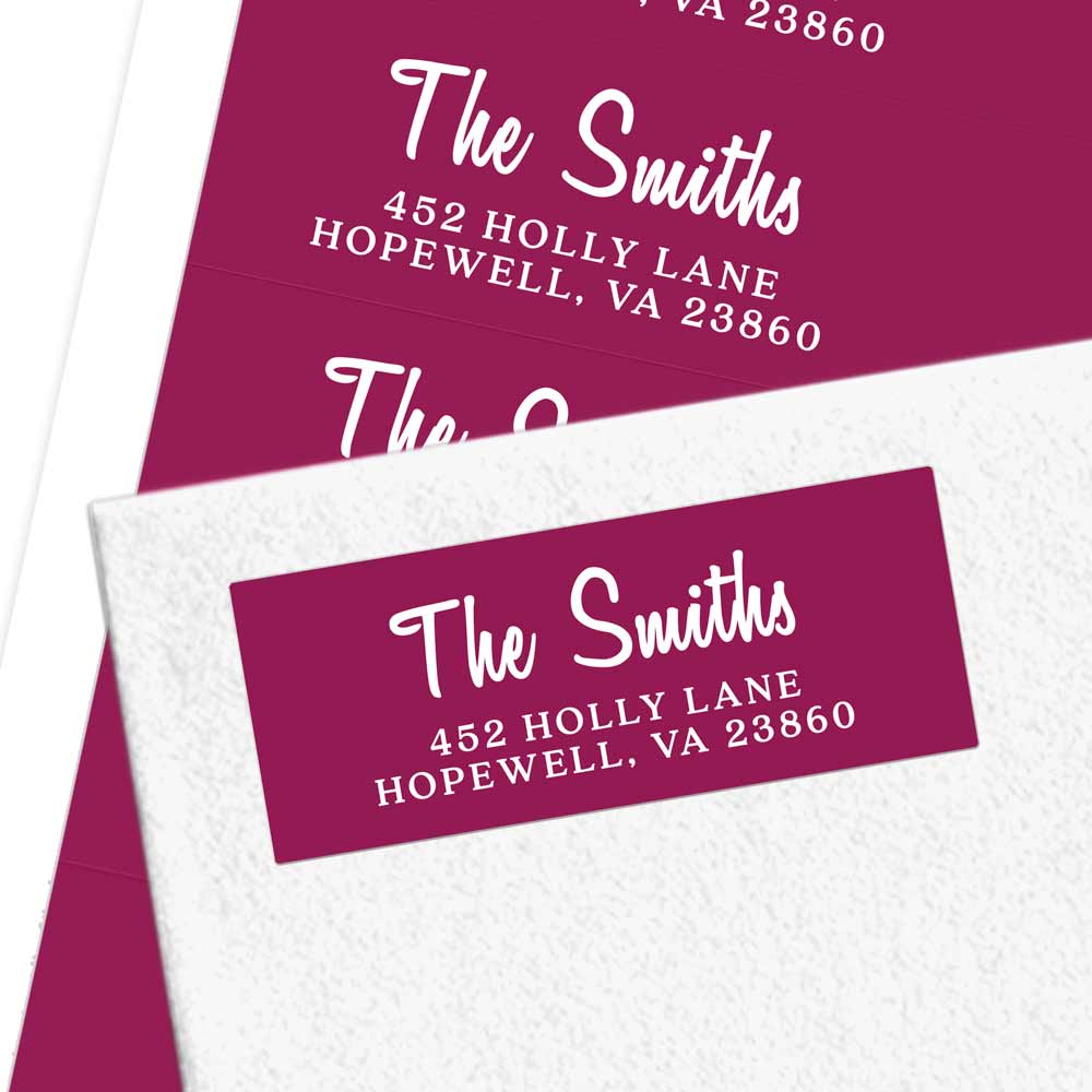 Personalized Return Address Label Modern Calligraphy design. Custom Address label - XOXOKristen