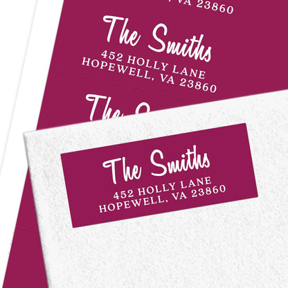 Personalized Return Address Label Modern Calligraphy design. Custom Address label - XOXOKristen