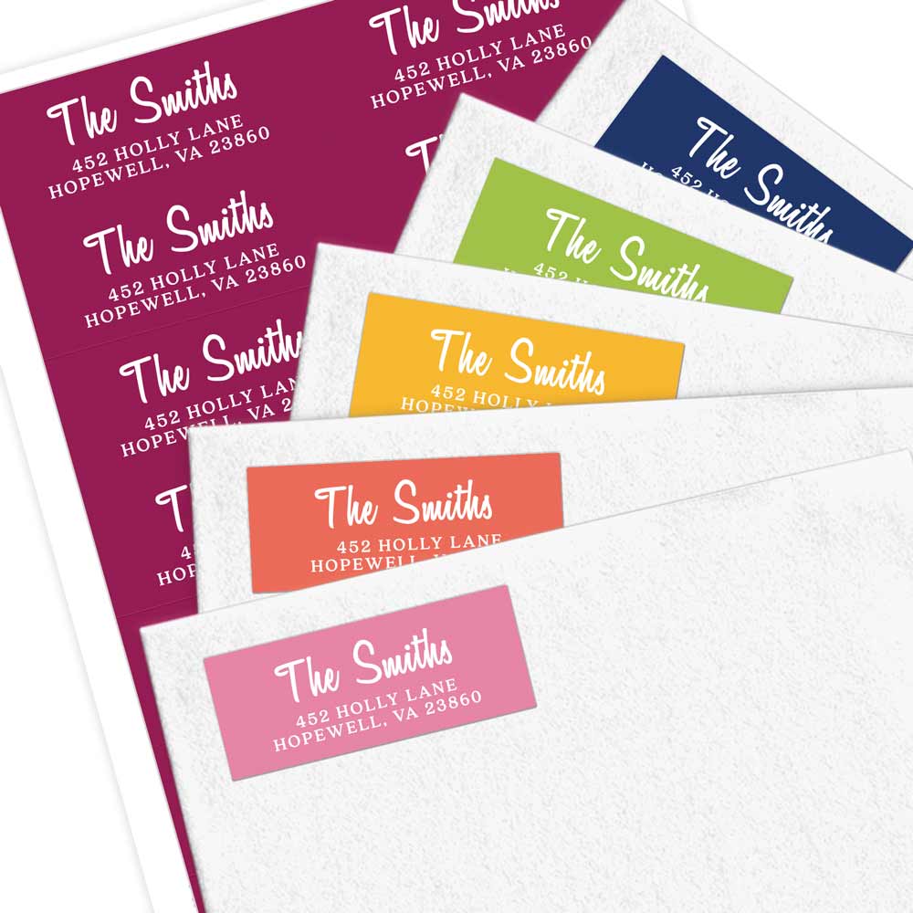 Personalized Return Address Label Modern Calligraphy design. Custom Address label - XOXOKristen
