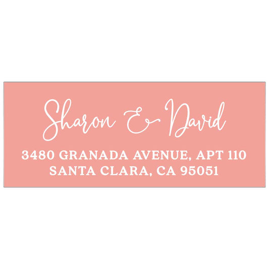 Personalized Lovely Script Color Print Return Address Labels in various Colors. Custom Wedding address stickers - xoxokristen 