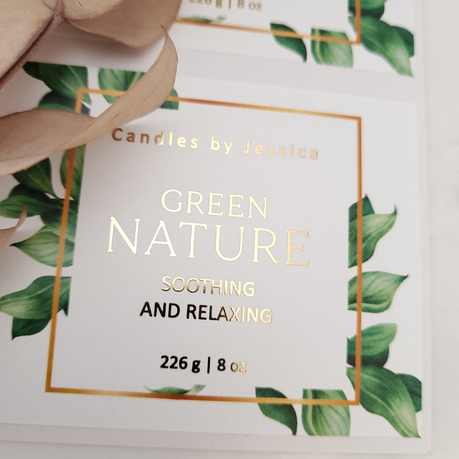 custom greenery gold foiled stickers -  XOXOKristen