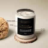 Custom Black Candle Sticker with Gold Foil for Product Labeling - XOXOKristen