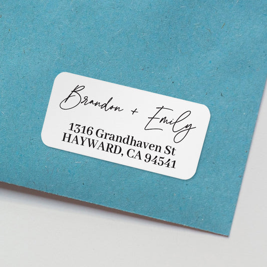 stylish custom return address label stickers for envelope mailing -  XOXOKristen