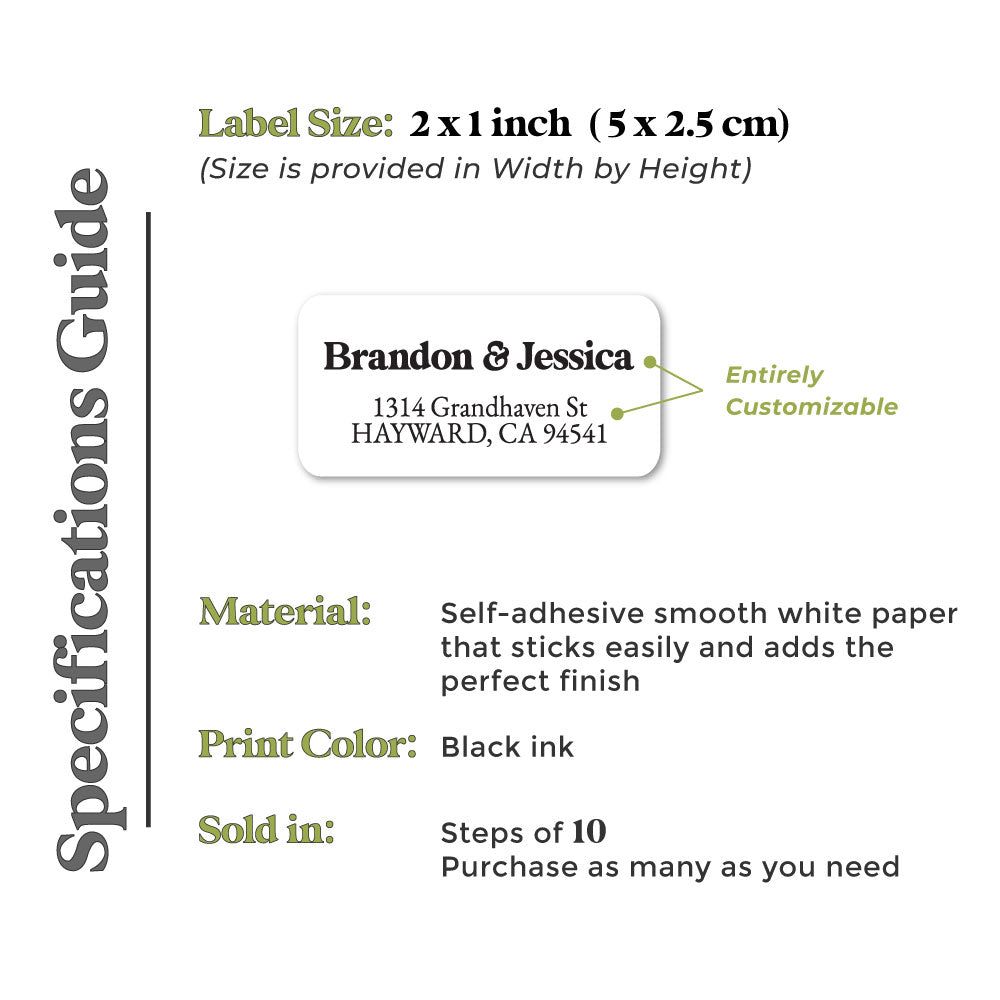 custom wedding envelope return address label stickers - XOXOKristen