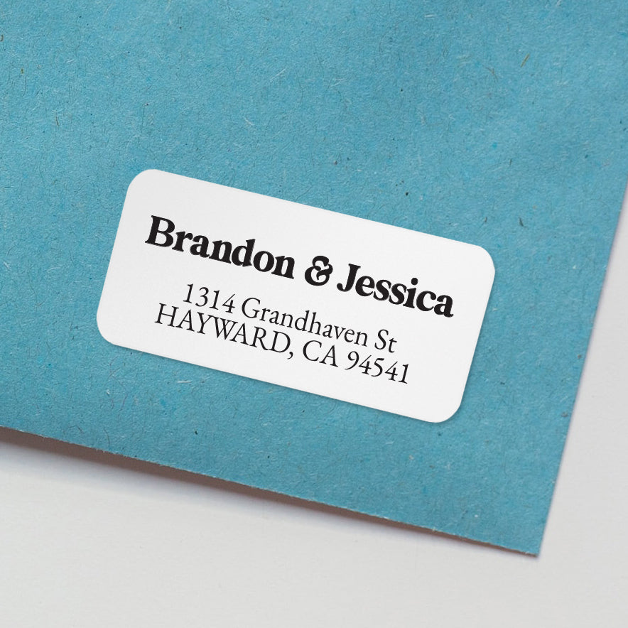 custom wedding envelope return address label stickers - XOXOKristen