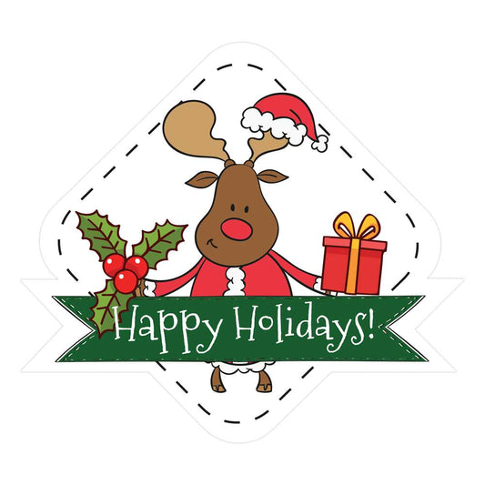 Set of 18 Christmas stickers with personalized labels and to....from - XOXOKristen