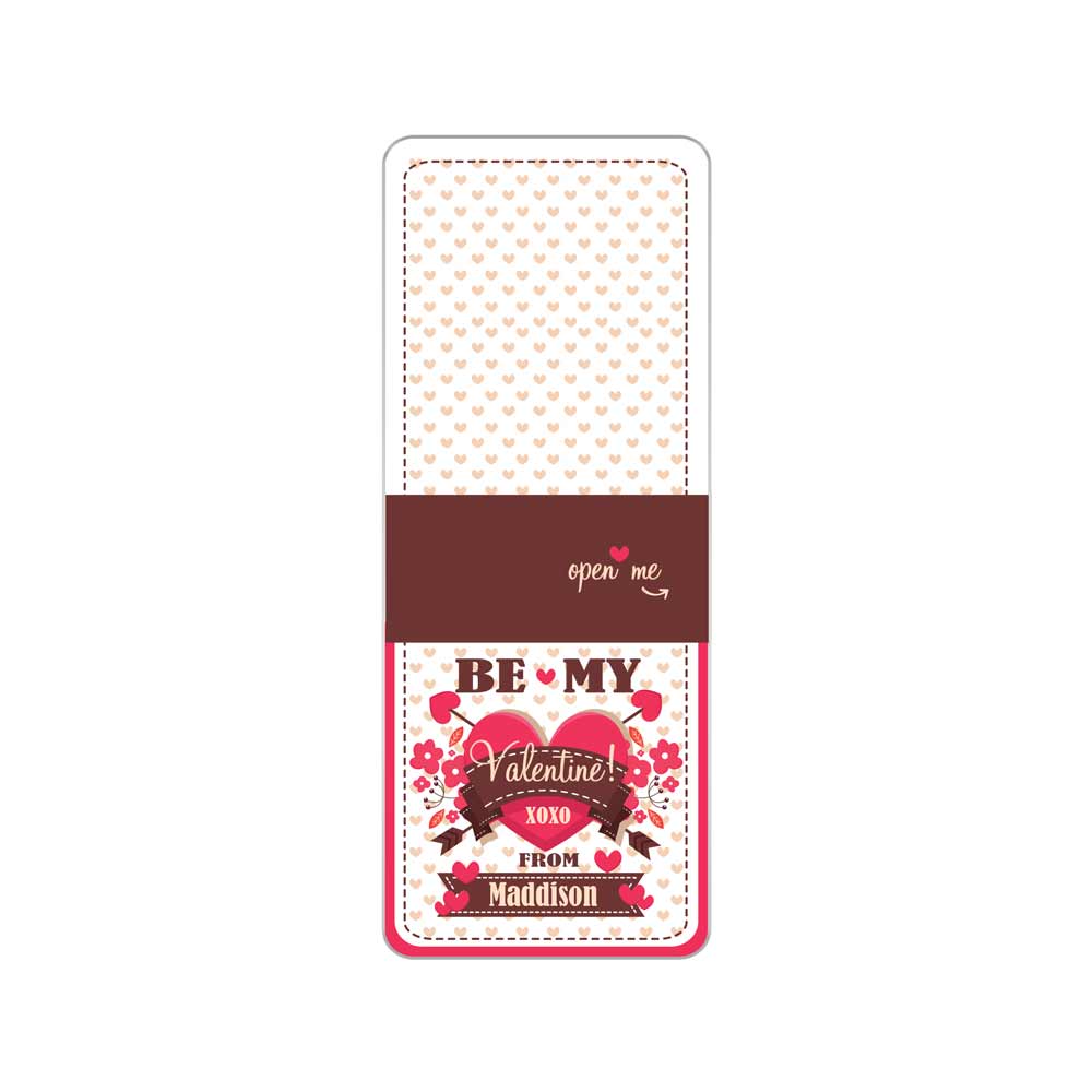 Personalized “Be my Valentine”  retro design valentine’s day tic tac stickers - XOXOKirsten
