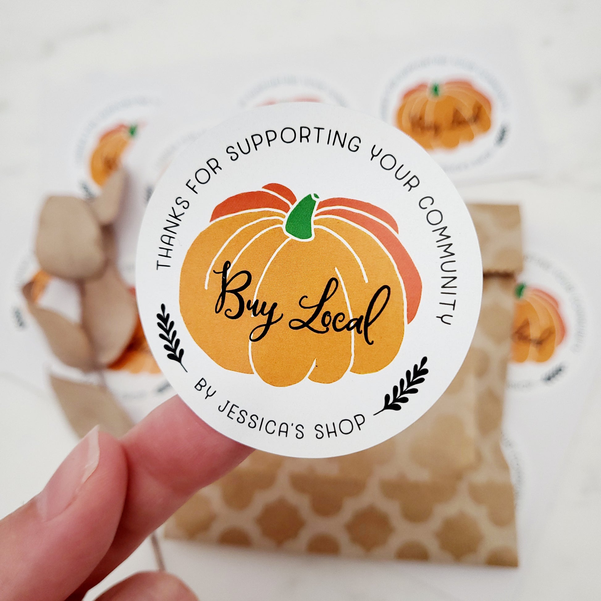 custom round buy local stickers - XOXOKristen