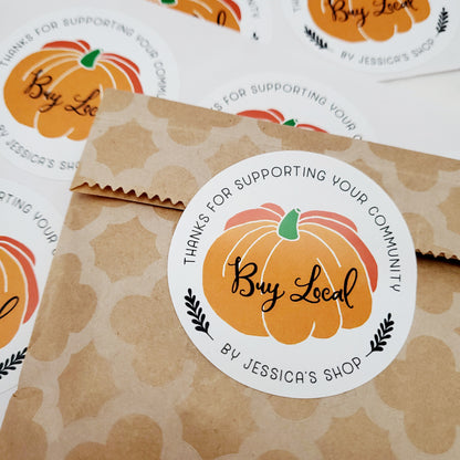 custom round buy local stickers - XOXOKristen