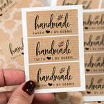 Handmade with Love Personalized Stickers - XOXOKristen