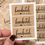 Handmade with Love Personalized Stickers - XOXOKristen