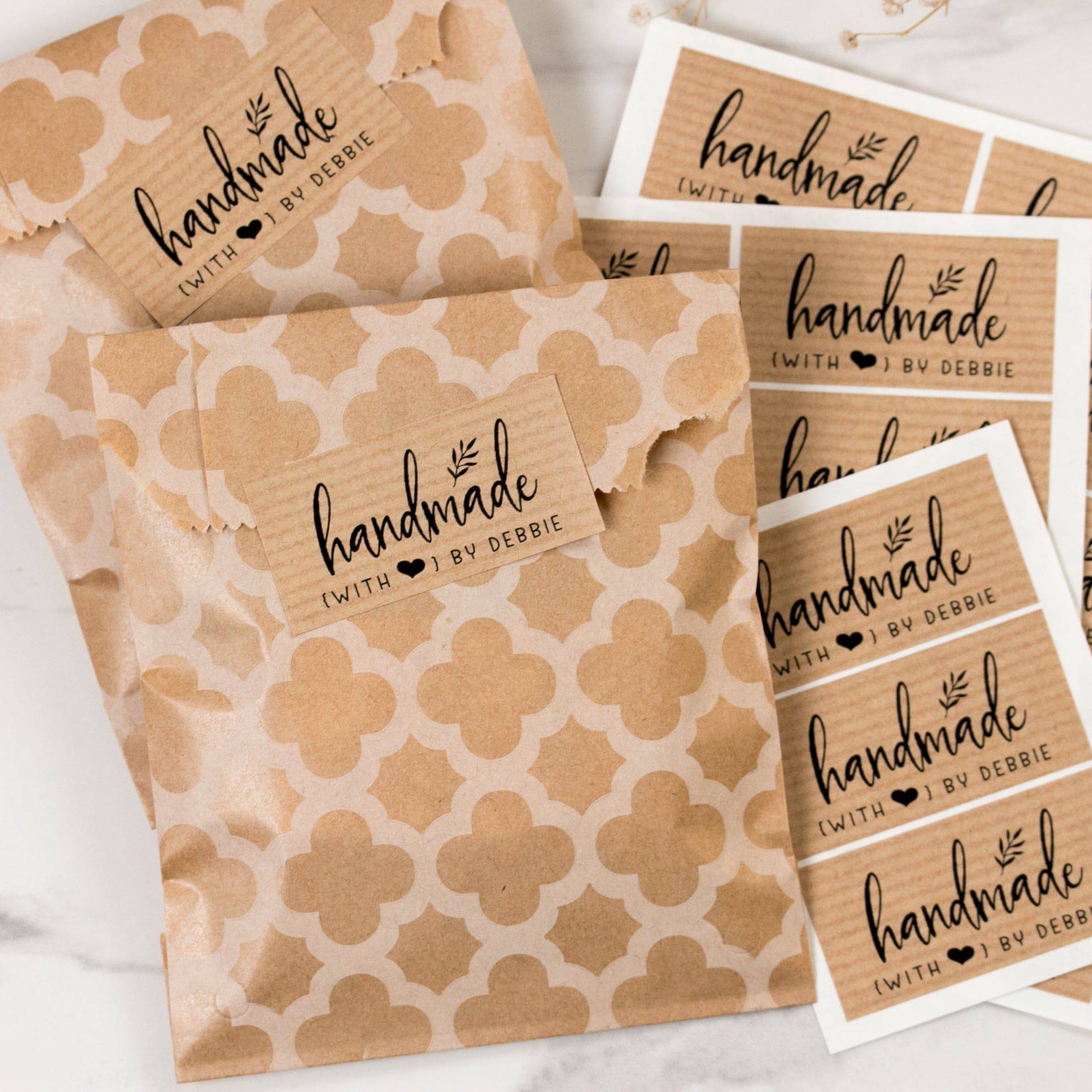 Handmade with Love Personalized Stickers - XOXOKristen