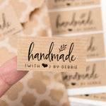 Handmade with Love Personalized Stickers - XOXOKristen