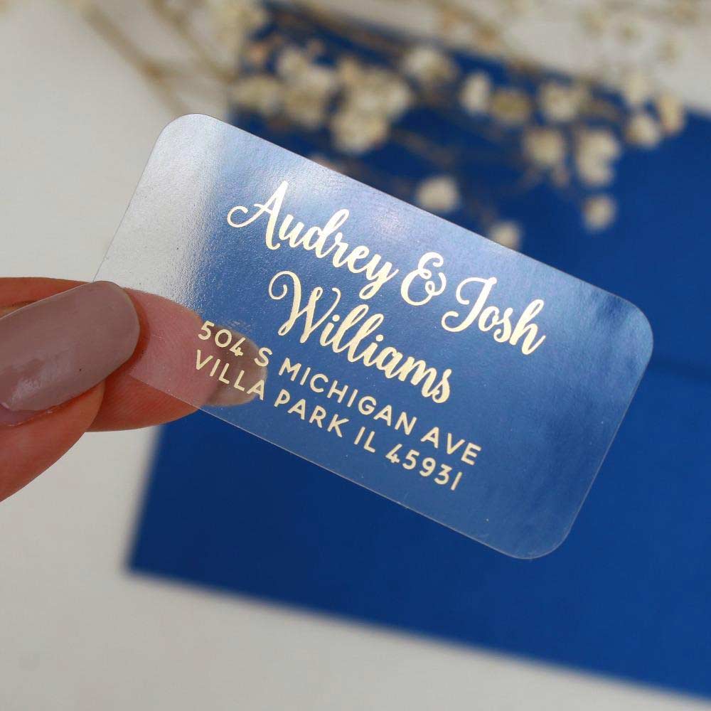 Personalized clear return address label -  XOXOKristen