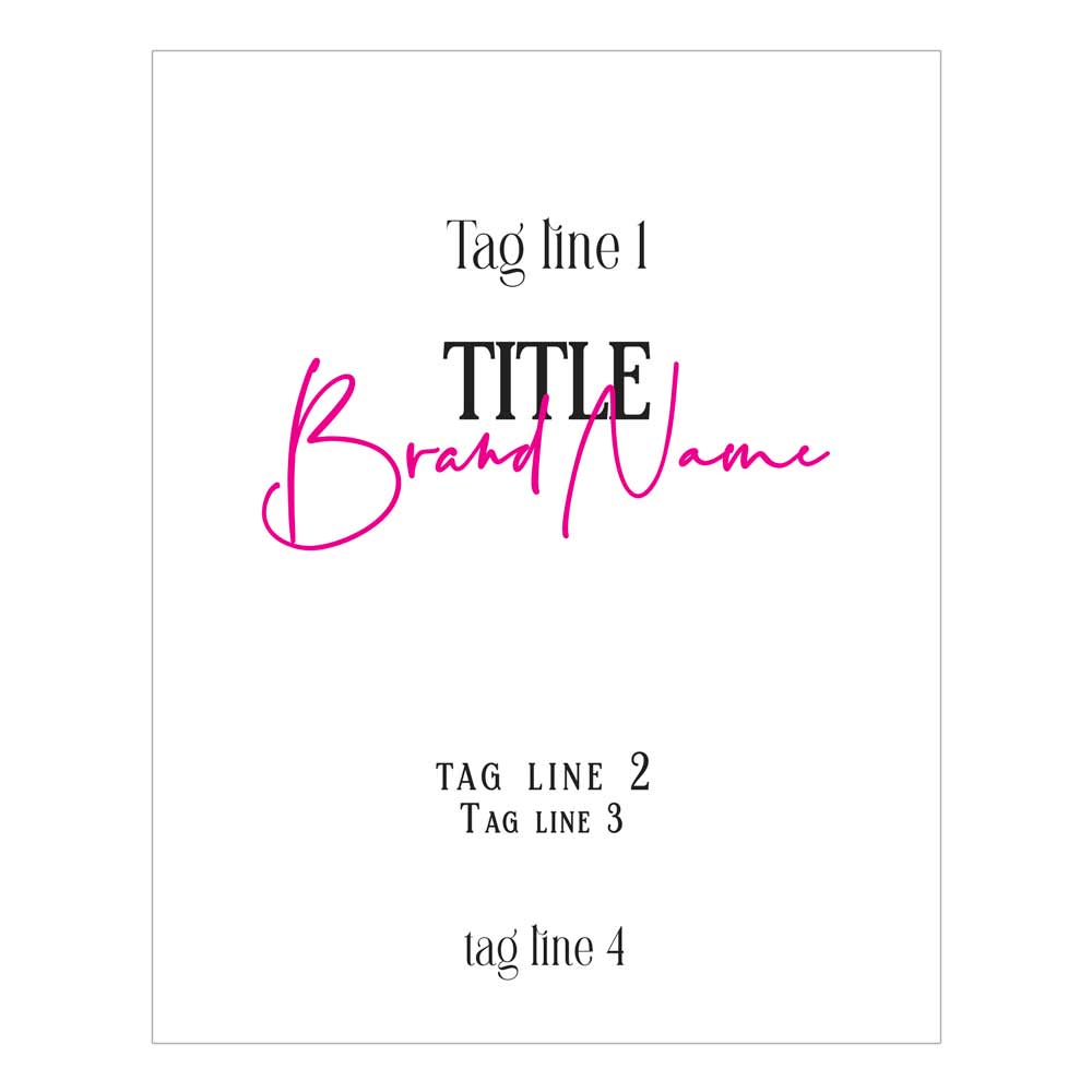 Elegant personalized rectangular product labeling sticker - XOXOKristen
