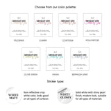 Rectangular candle label with hand-lettered design - XOXOKristen