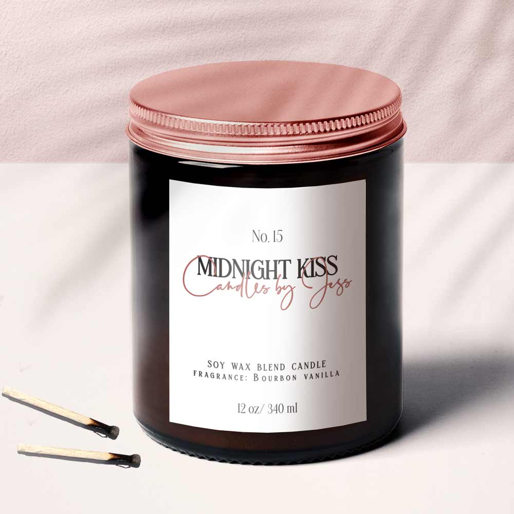 Elegant personalized rectangular product labeling sticker - XOXOKristen