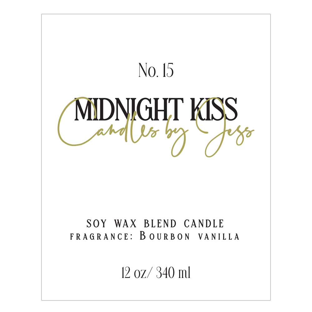 Elegant personalized rectangular product labeling sticker - XOXOKristen