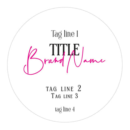 Round custom product labeling sticker for cosmetic products - XOXOKristen