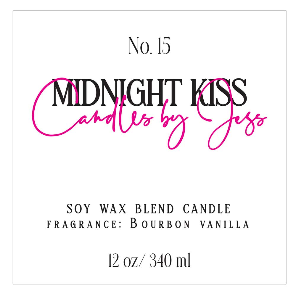 Square custom cosmetic product labeling sticker - XOXOKristen