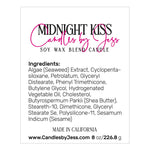 Custom vertical rectangle cosmetic ingredients labeling sticker - XOXOKristen