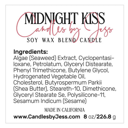 White matt or glossy product labeling sticker with ingredients -  XOXOKristen