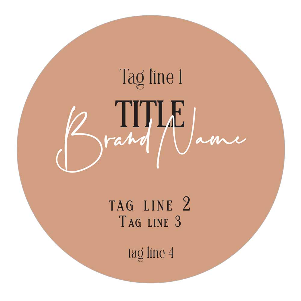 Custom round cosmetic sticker for product labeling - XOXOKristen 