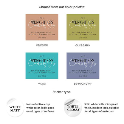 Rectangular cosmetic product labeling sticker -  XOXOKristen