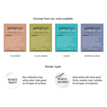 Custom rectangular ingredients labeling stickers -  XOXOKristen