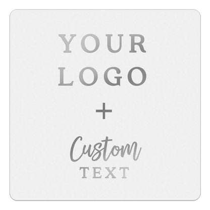 Personalized labels with custom logo and text with gold foil printing - XOXOKristen