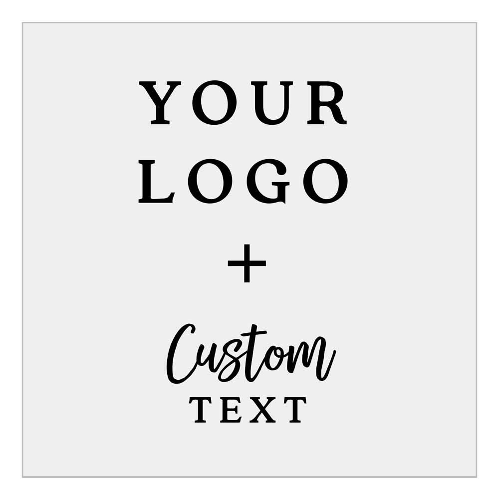 Personalized labels with custom logo and text with gold foil printing - XOXOKristen