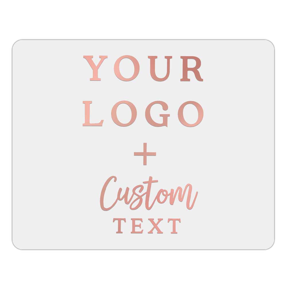 Personalized clear labels with custom logo and text with gold foil printing - XOXOKristen