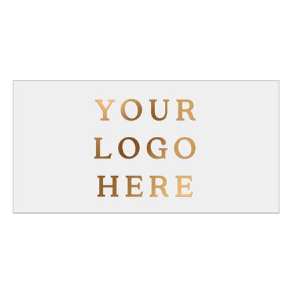 Clear rectangular 2x1 labels with custom logo - XOXOKristen