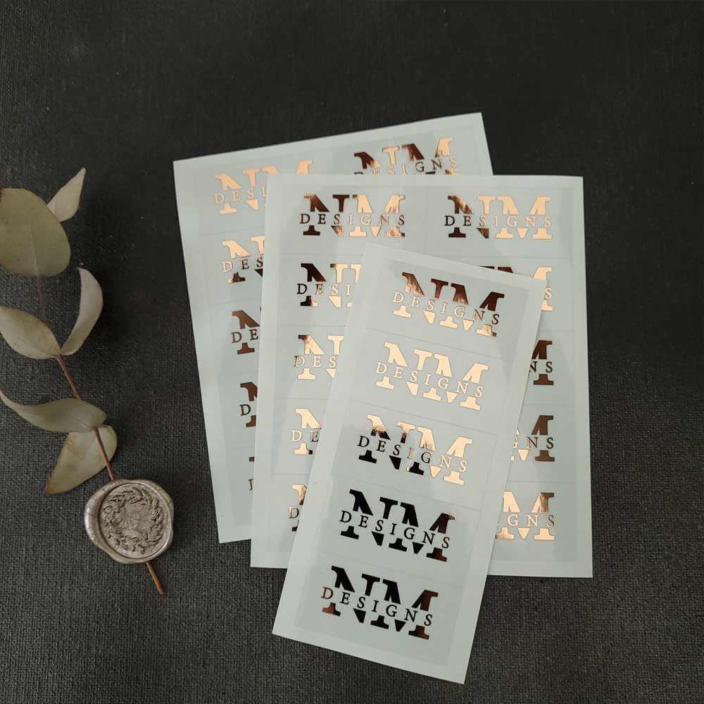 Custom logo labels with initials and brand name -  XOXOKristen 