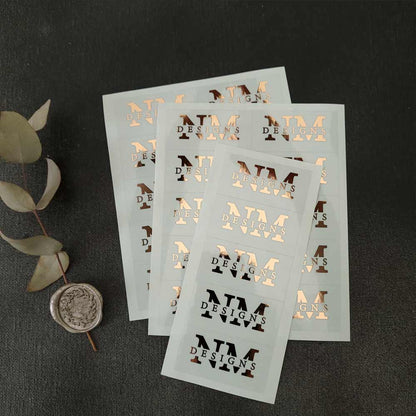 Custom logo labels with initials and brand name -  XOXOKristen 