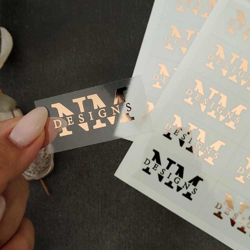 Custom logo labels with initials and brand name -  XOXOKristen 