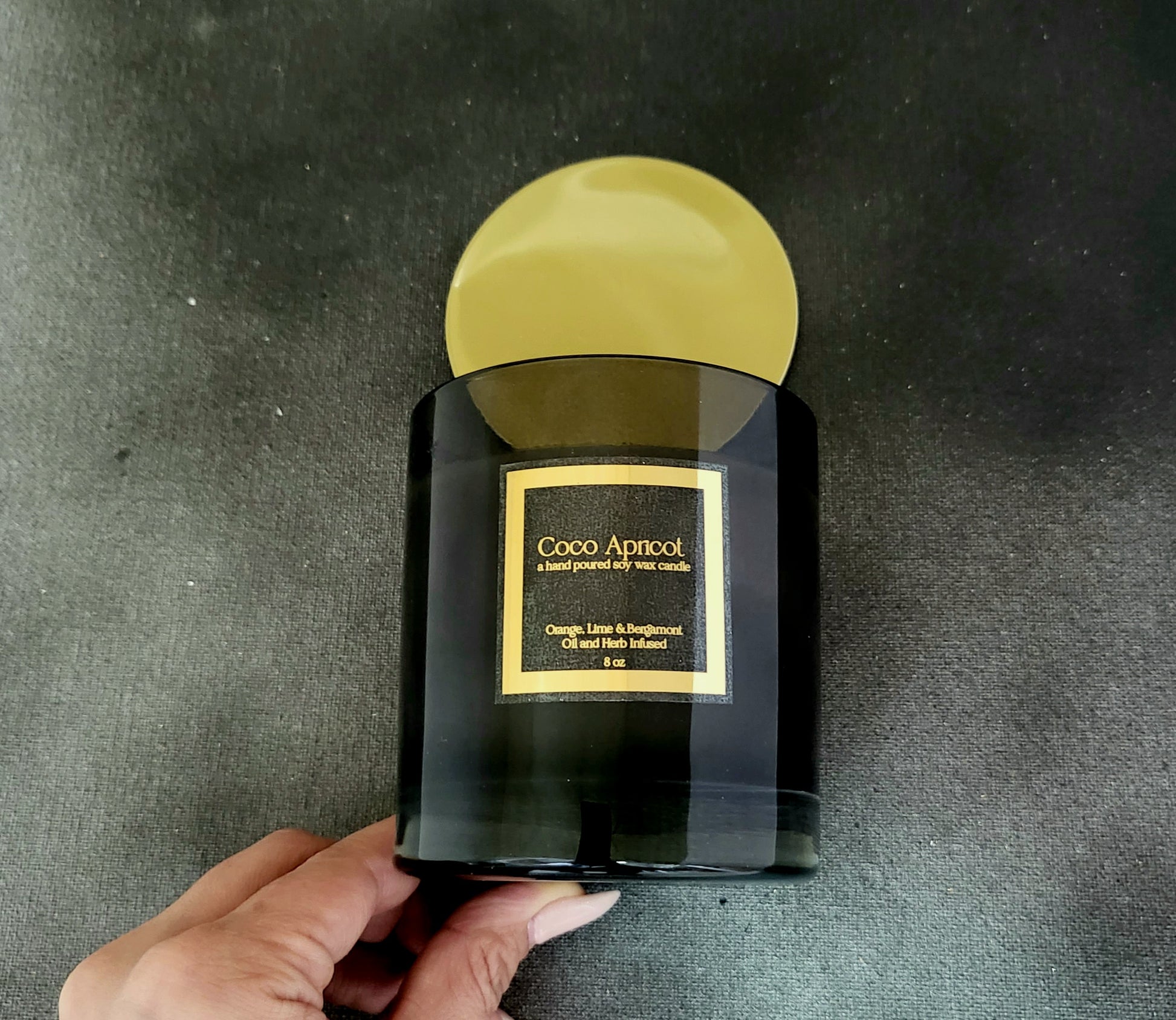 presonalized candle stickers with gold frame- XOXOKristen