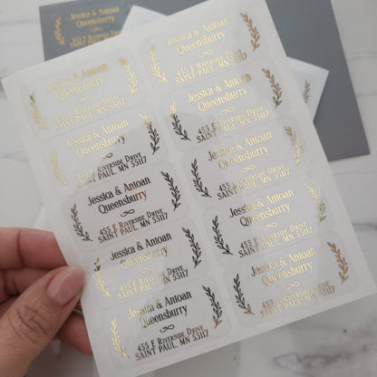 custom address labels with two branches -  XOXOKristen 