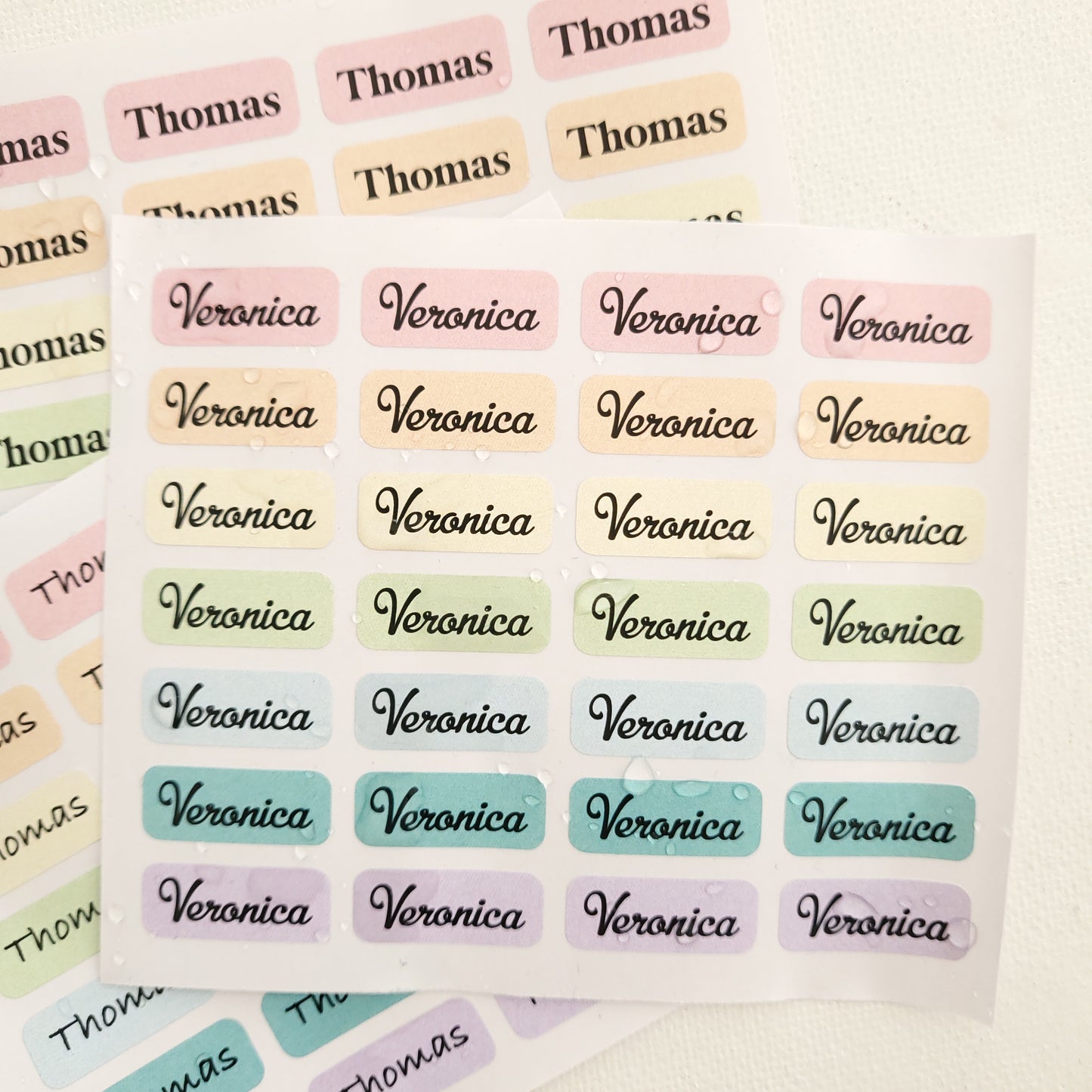personalized mini kids name labels for school supplies - XOXOKristen