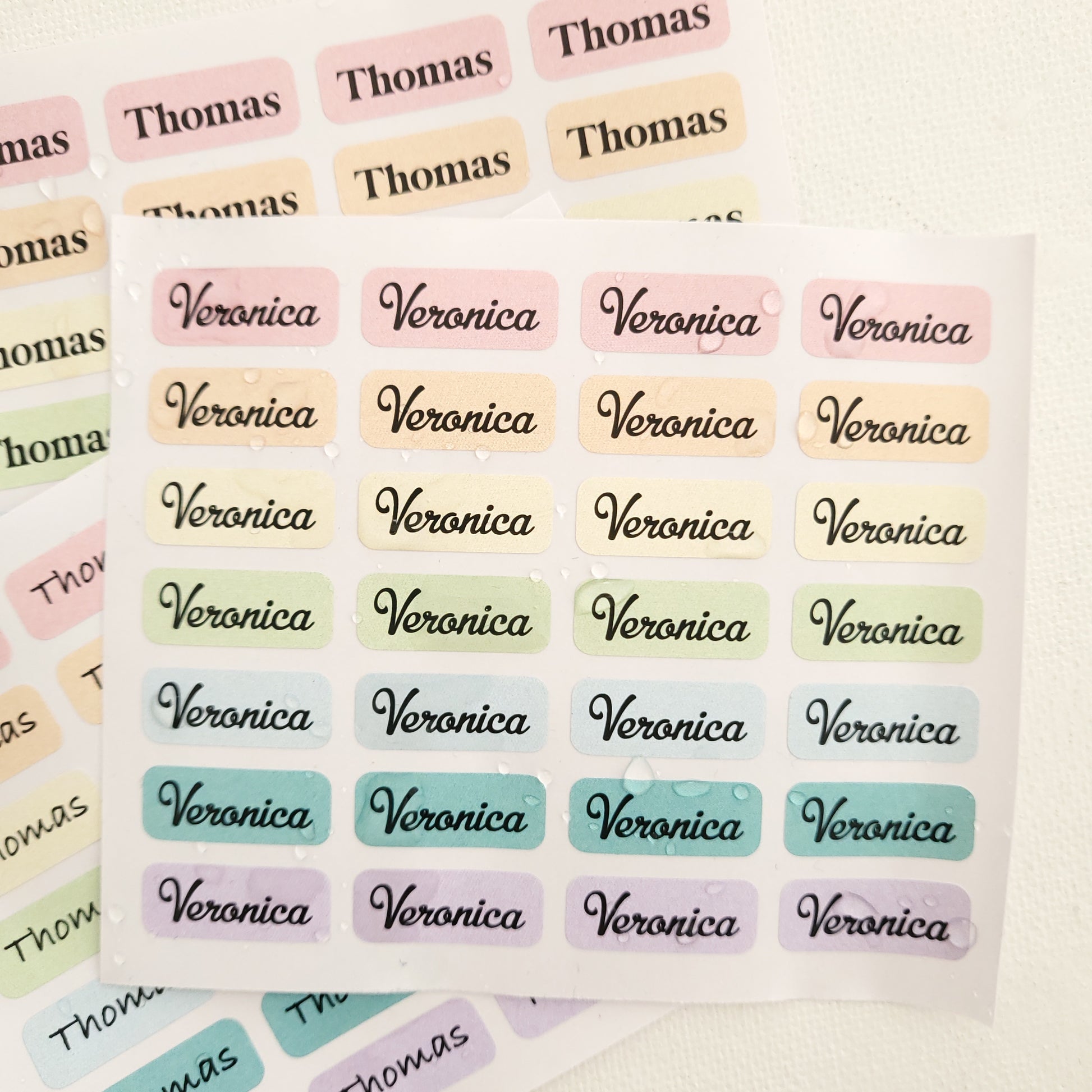 personalized mini kids name labels for school supplies - XOXOKristen