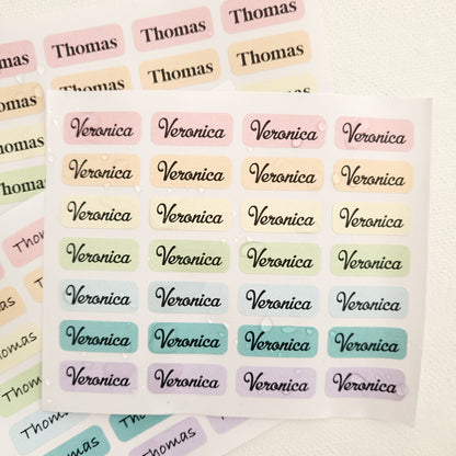personalized mini kids name labels for school supplies - XOXOKristen