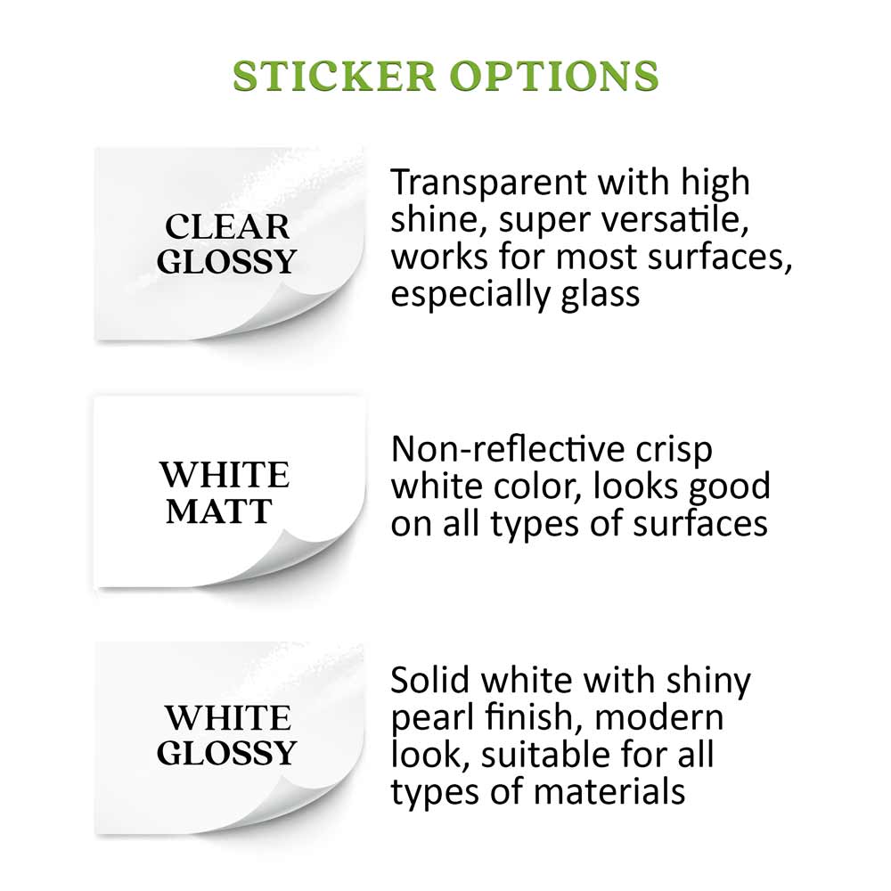 Rectangular Clear Custom Logo Sticker for Branding & Product Labeling