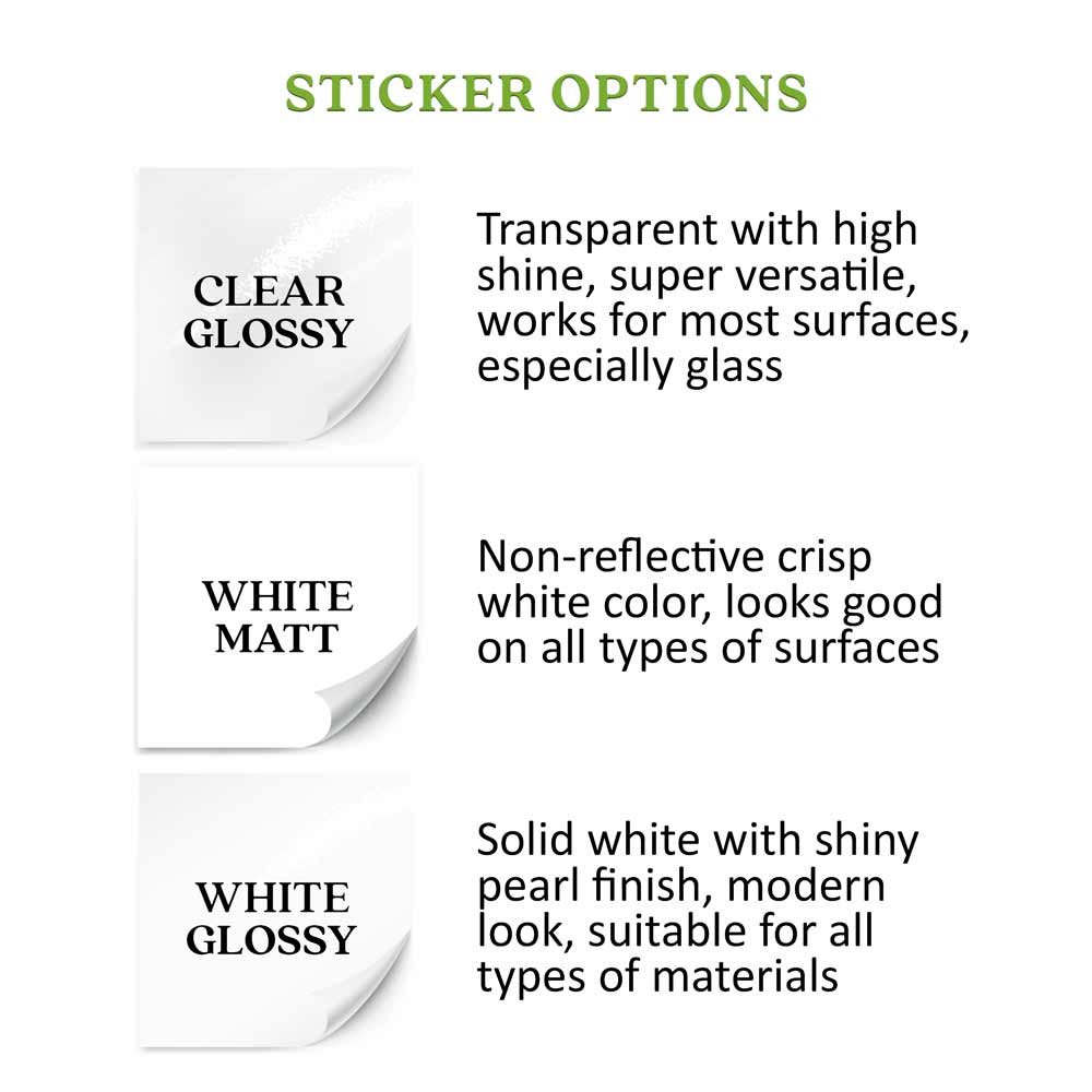 Square Clear Foiled Label with Custom Text