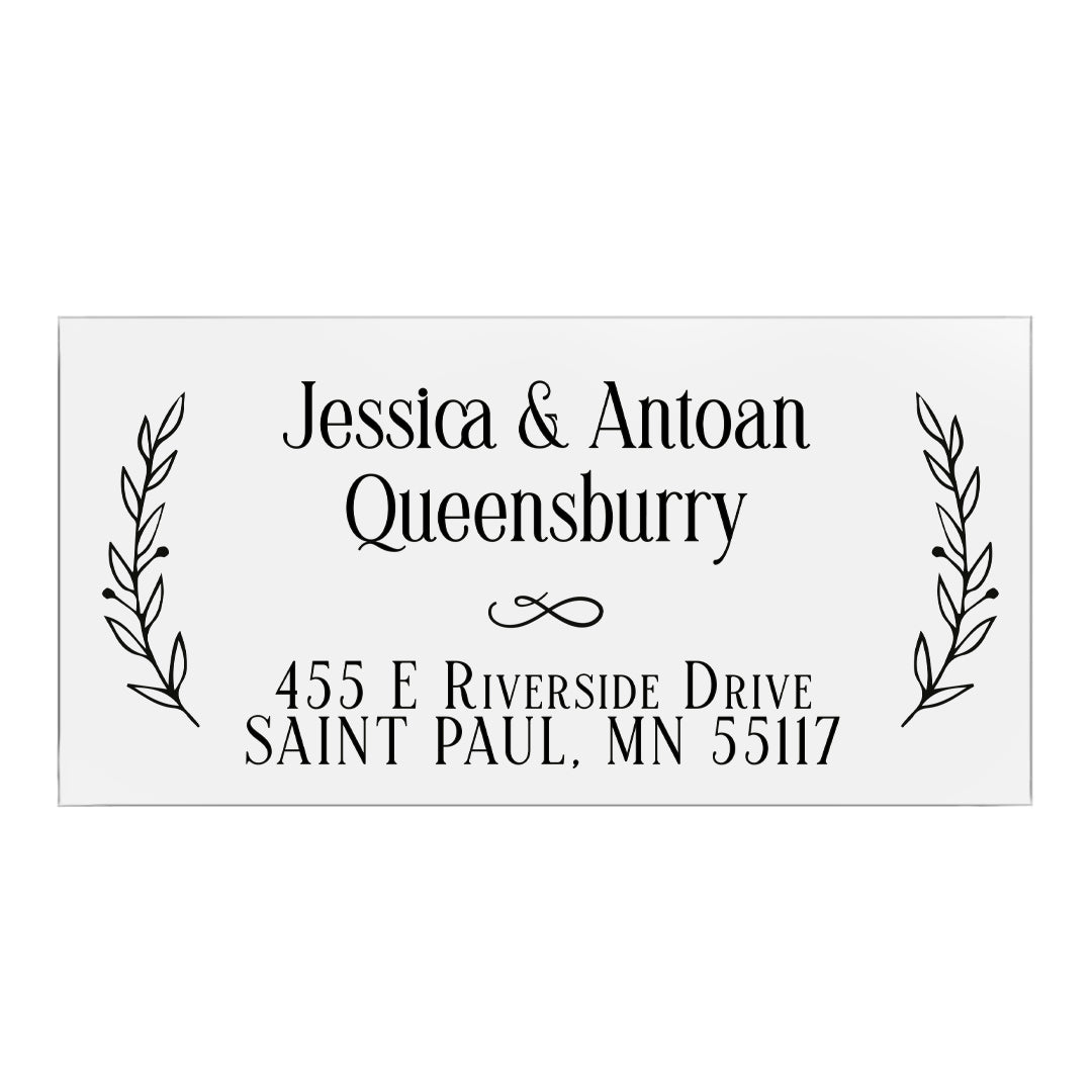 custom address labels with two branches - XOXOKristen