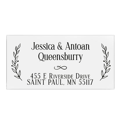 custom address labels with two branches - XOXOKristen