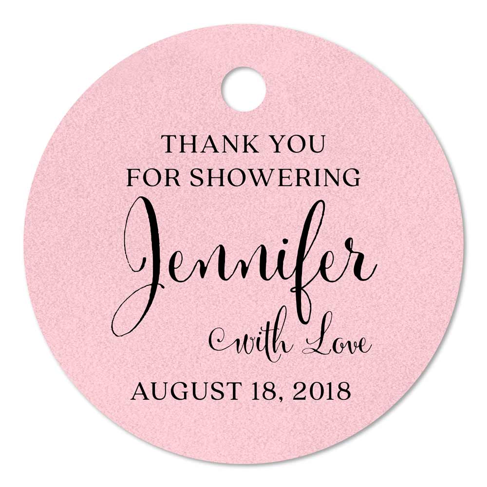 Thank you for showering favor tags -  XOXOKristen
