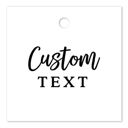 Square gold foiled tag with custom text - XOXOKristen