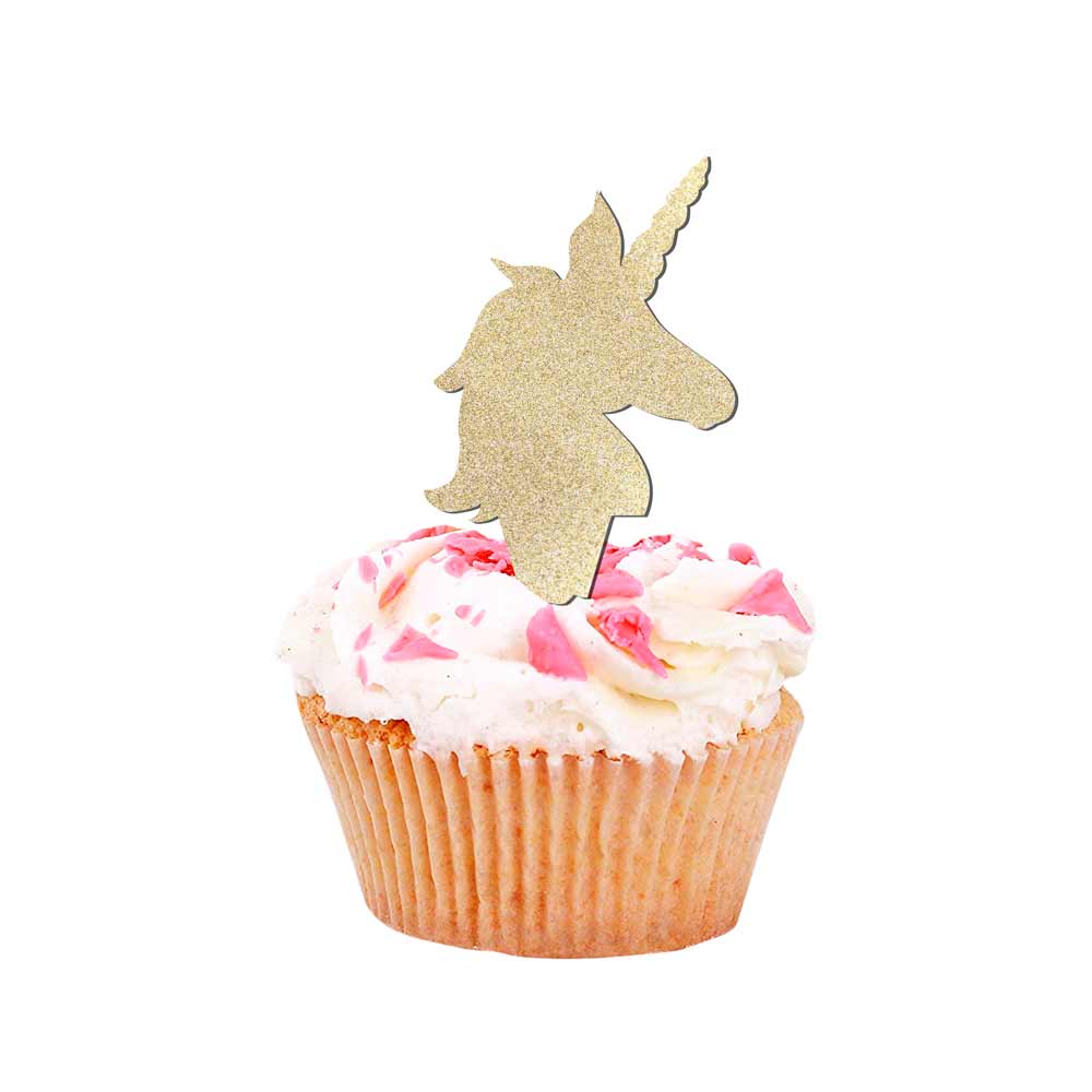 Unicorn cupcake topper - birthday decoration - party decoration