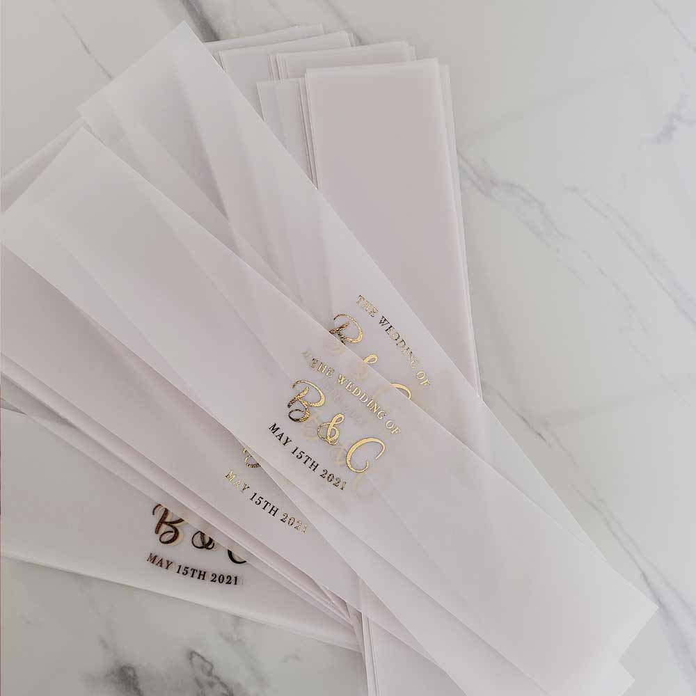 Personalized Gold Filed Wedding Belly Band  - XOXOKristen