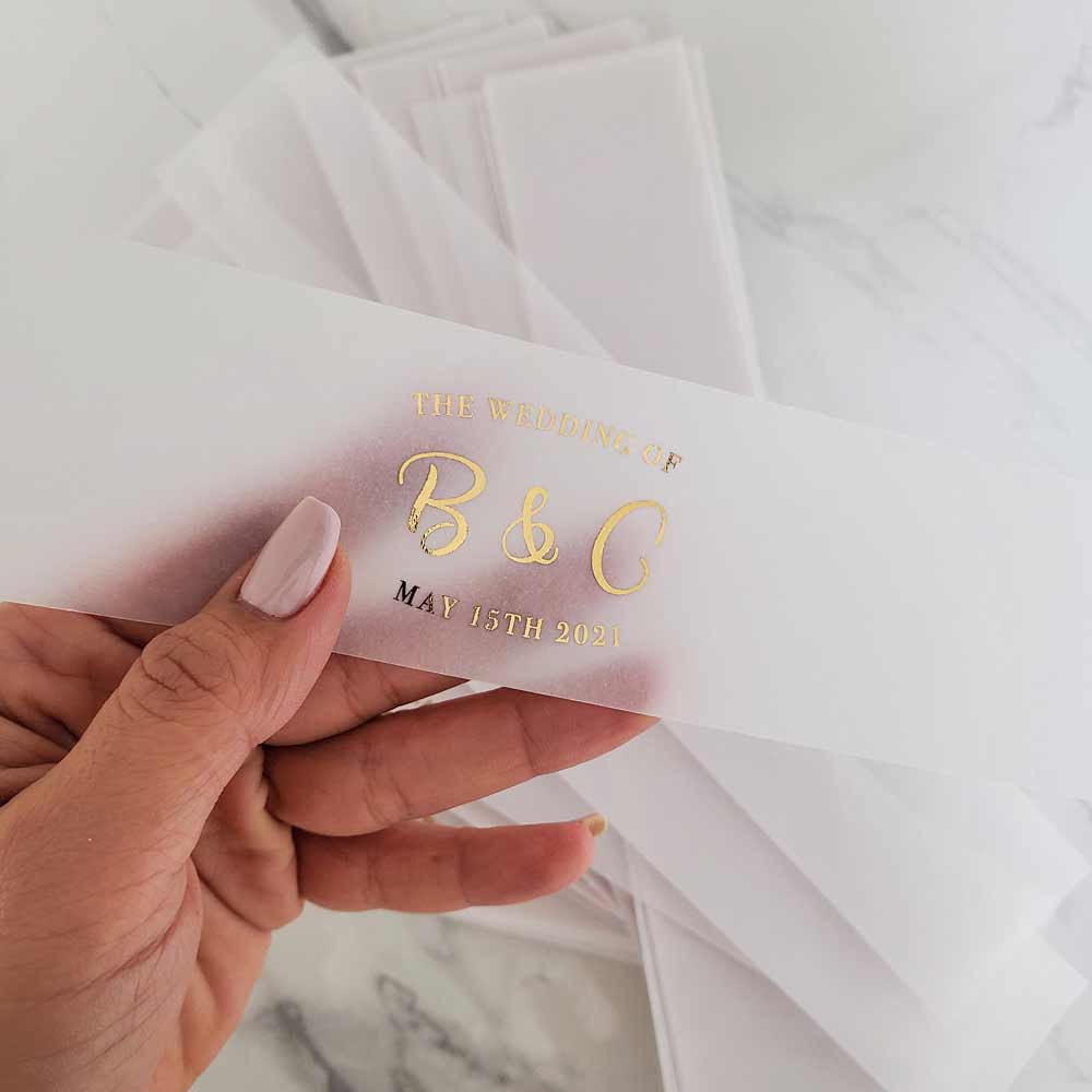 Personalized Gold Filed Wedding Belly Band - XOXOKristen
